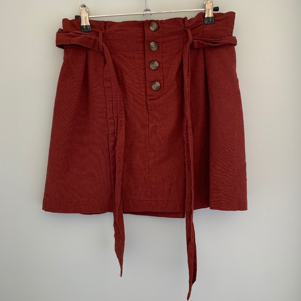 American Eagle Outfitters Rust Orange Mini Skirt